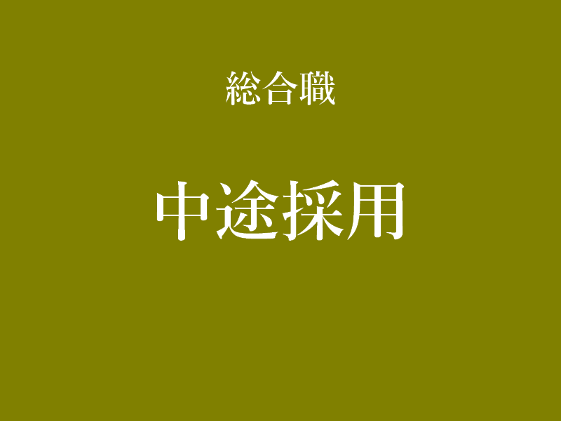 総合職 中途採用